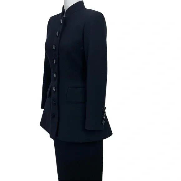 Vintage John Anthony Navy Blue Jacket & Skirt Suit - Picture 4 of 16